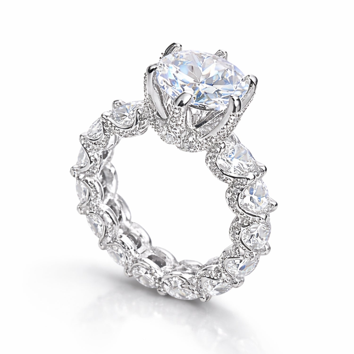 Celeste Halo Oval Engagement Ring