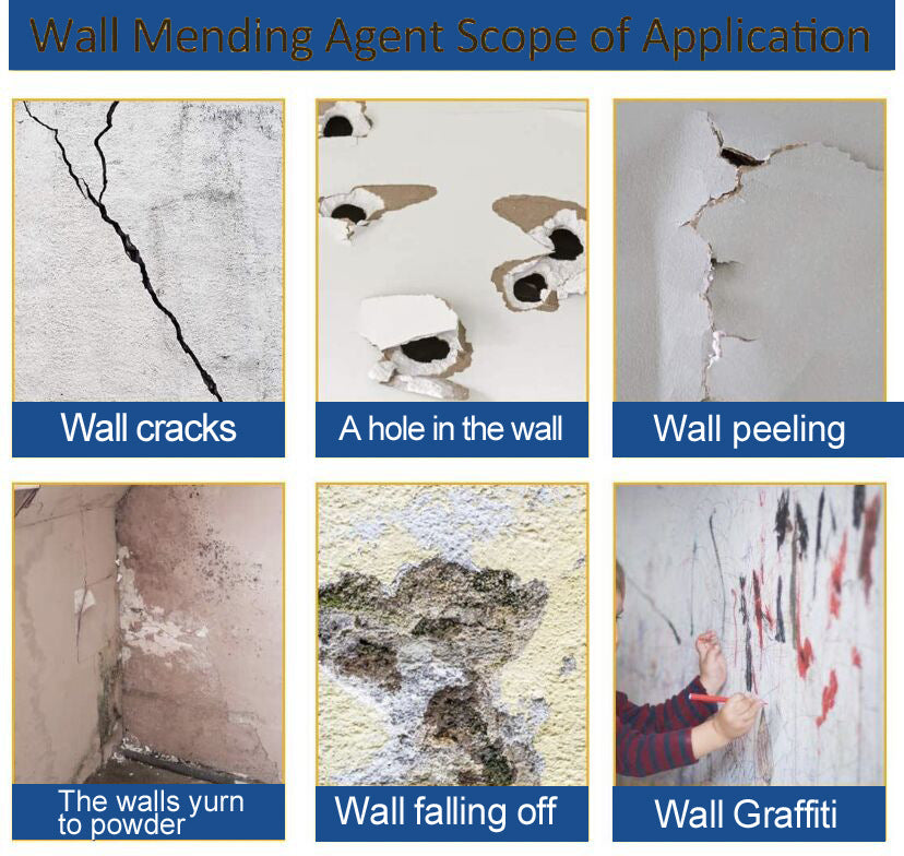 ✨Wall Repair Paste – Fast-Drying Drywall Patch & Concrete Crack Filler