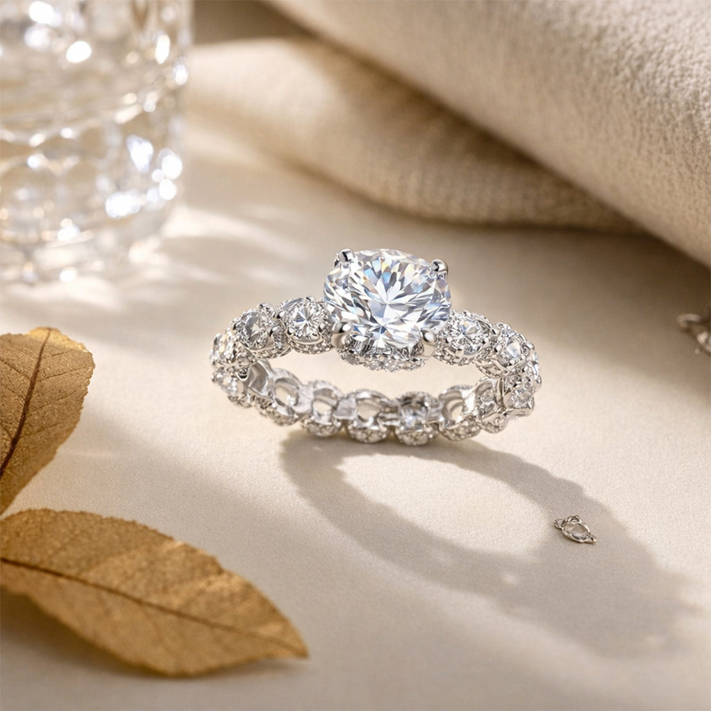 Celeste Halo Oval Engagement Ring