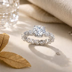 Celeste Halo Oval Engagement Ring