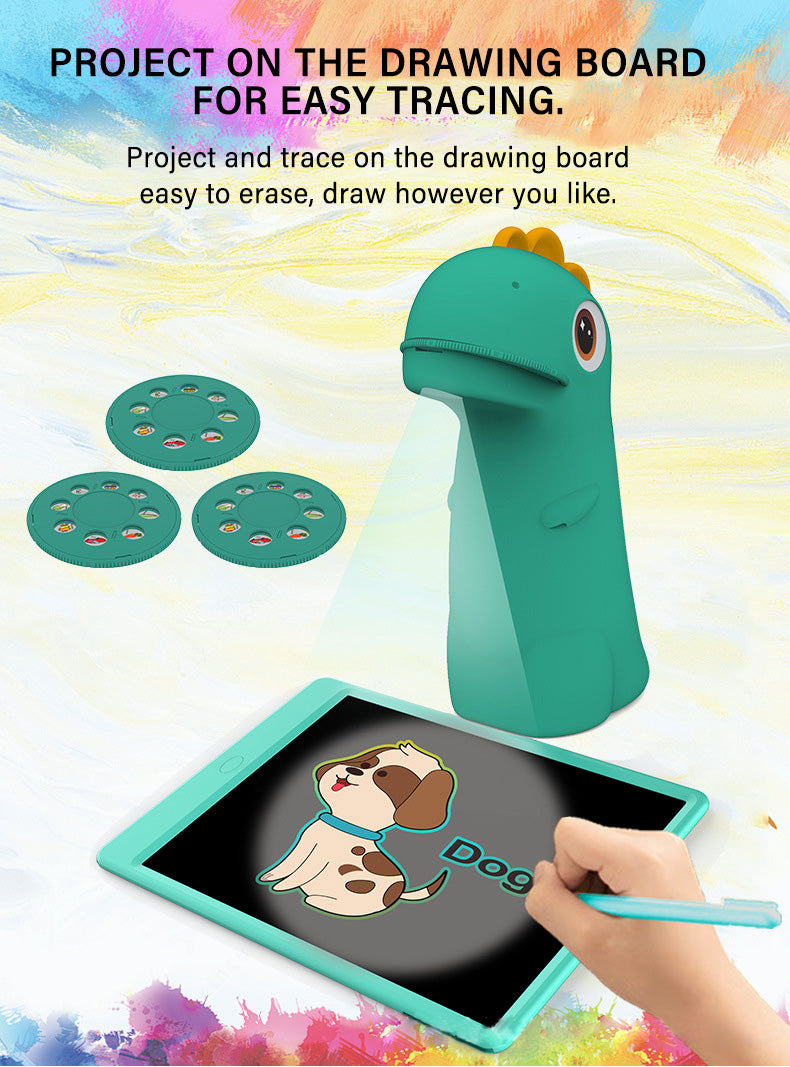 2026 Cute Dinosaur Drawing Projector & Night Light