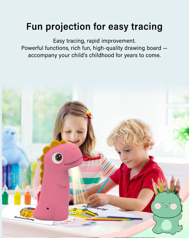 2026 Cute Dinosaur Drawing Projector & Night Light