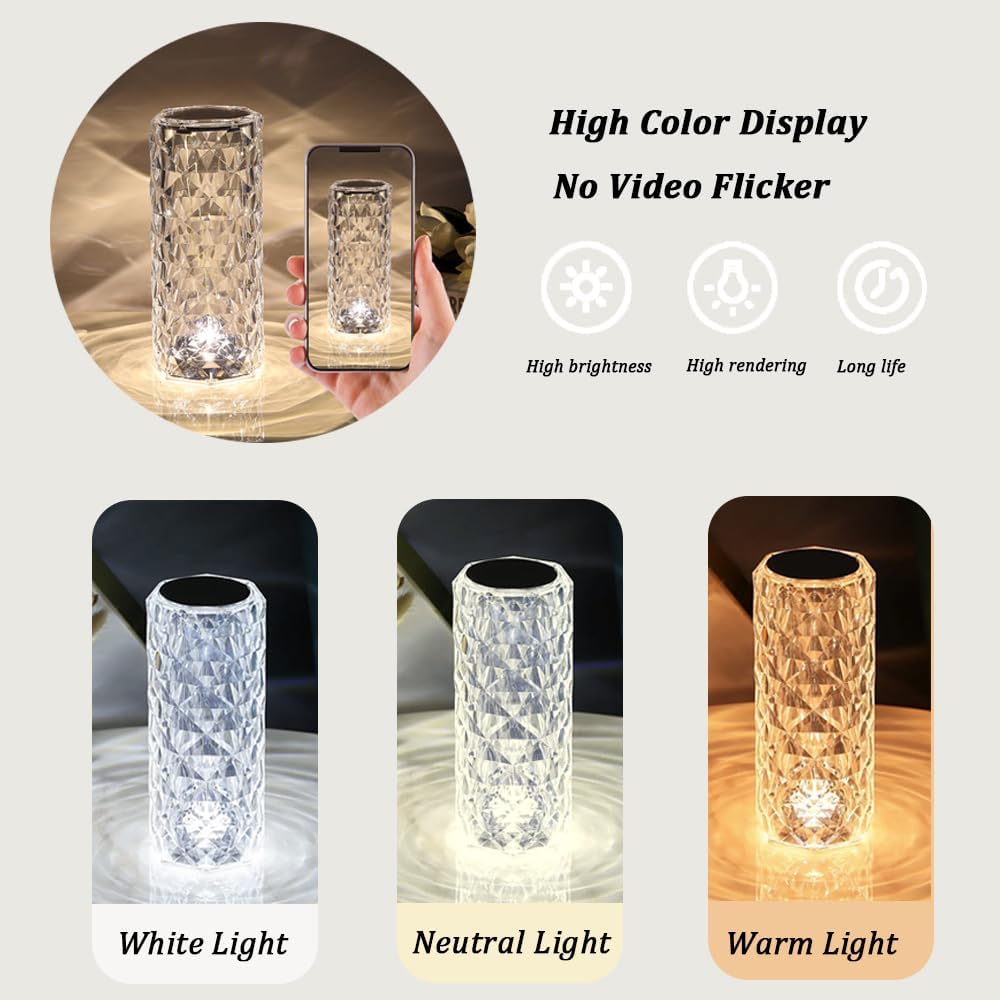 Crystal RGB Night Light （with Remote & Touch Control）