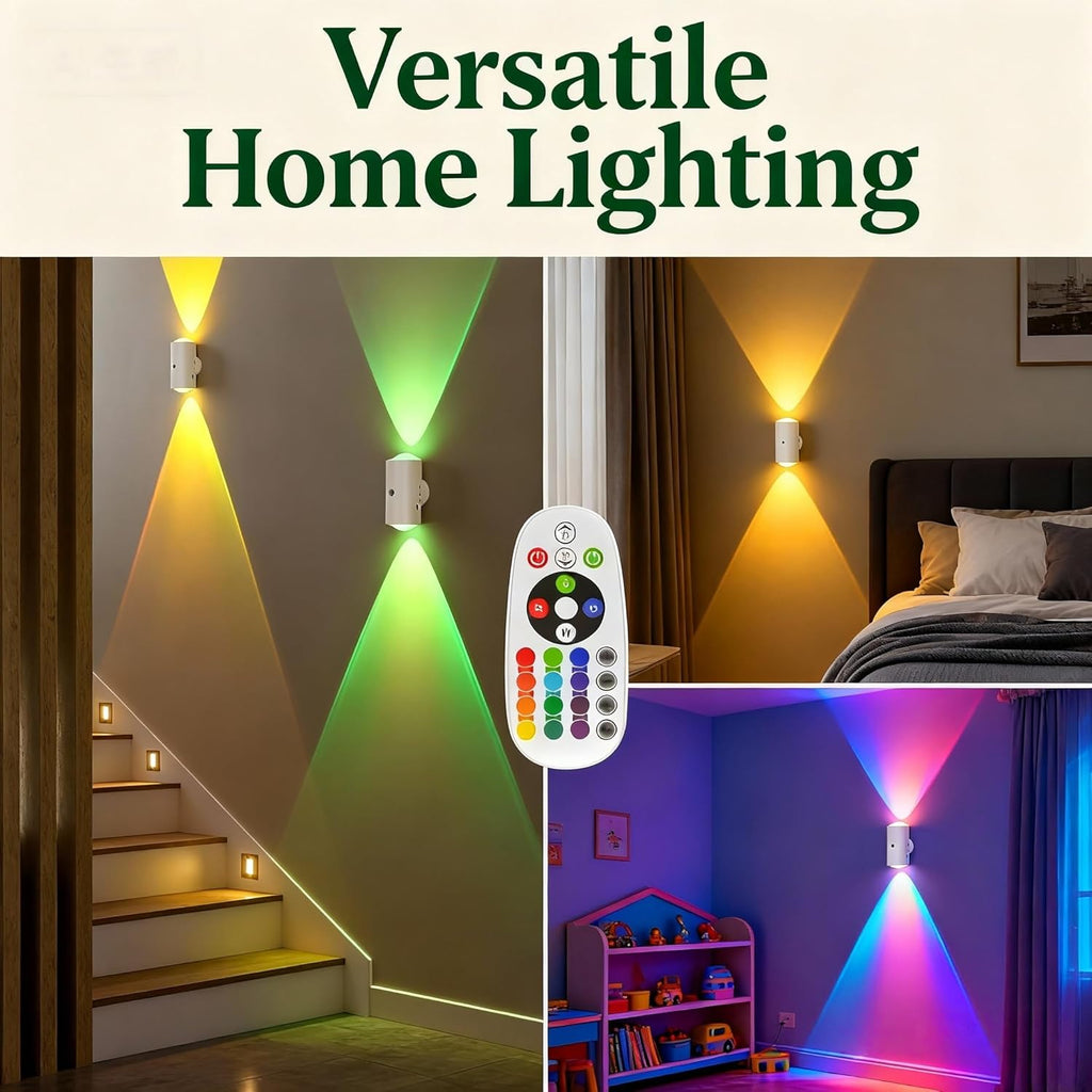 RGB Motion Sensor Wall Lights