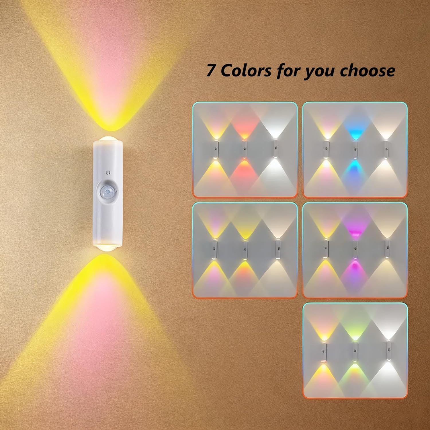 RGB Motion Sensor Wall Lights